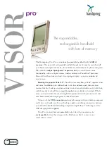 Preview for 1 page of Handspring Visor Visor Pro Brochure