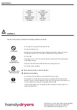 Preview for 5 page of Handy Dryers VULCAN User Manual