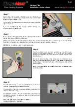 Предварительный просмотр 6 страницы HandyHeat Carbon Film Installation Instructions Manual