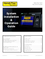 Preview for 1 page of HandyTrac Key Control System Installation & Operating Manual