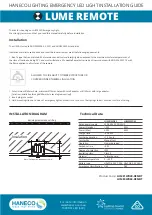 Haneco LUME1WD40 Installation Manual preview