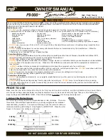 Preview for 1 page of Hang ups F9000 Owner'S Manual