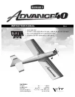 Hangar 9 Advance 40 Instruction Manual preview