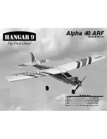 Предварительный просмотр 1 страницы Hangar 9 Alpha 40 ARF Assembly Manual