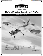 Предварительный просмотр 1 страницы Hangar 9 Alpha 40 Assembly Manual