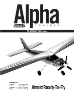 Preview for 1 page of Hangar 9 Alpha Trainer Assembly Manual