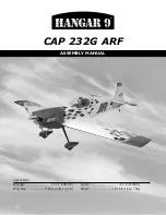 Предварительный просмотр 1 страницы Hangar 9 CAP 232G ARF Assembly Manual