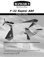 Hangar 9 F-22 Raptor ARF Assembly Manual preview