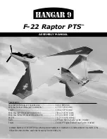 Hangar 9 F-22 Raptor PTS Assembly Manual preview