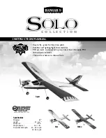 Preview for 1 page of Hangar 9 Hangar 9 Solo Instruction Manual