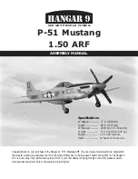 Предварительный просмотр 1 страницы Hangar 9 P-51 Mustang 1.50 ARF Assembly Manual