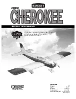 Hangar 9 Piper Cherokee Instruction Manual preview