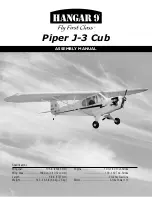 Hangar 9 Piper J-3 Cub 40 Assembly Manual предпросмотр