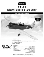 Preview for 1 page of Hangar 9 PT-19 Instruction Manual