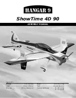 Preview for 1 page of Hangar 9 showtime 4d 90 Assembly Manual