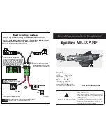 Hangar 9 Spitfire Mk.IX ARF Instruction Manual preview