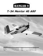 Hangar 9 T-34 Mentor 40 ARF Assembly Manual preview