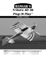 Hangar 9 Tribute 4D 36 Plug-N-Play Assembly Manual preview