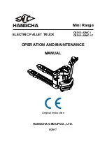 Preview for 1 page of HANGCHA CBD15-A2MC1 Operation And Maintenance Manual