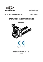 HANGCHA CBD20-AMC1 Operation And Maintenance Manua preview