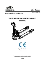 HANGCHA Mini Series Operation And Maintenance Manual preview