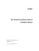 Hangzhou H3C Technologies Co.,  Ltd S1526 Installation Manual preview