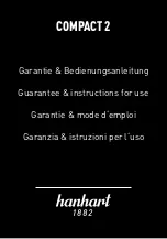 Hanhart Compact 2 Guarantee & Instructions For Use preview