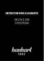 Preview for 1 page of Hanhart DELTA E 200 SPECTRON Instruction Book & Guarantee