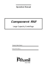 Hanil Component R12 Operation Manual preview