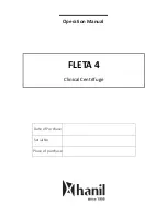 Hanil FLETA 4 Operation Manual preview