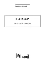 Hanil FLETA 40P Operation Manual preview