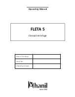 Hanil Fleta 5 Operating Manual preview