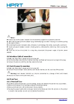 Preview for 18 page of Hanin TP805L User Manual