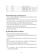 Preview for 13 page of Hank HKTM0204MH4 Operating Instructions Manual