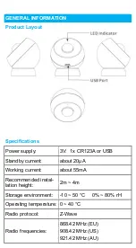 Предварительный просмотр 3 страницы Hank HKZW-MS02-V1.0 User Manual