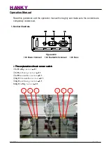 Preview for 10 page of HANKY & PARTNERS TP-600MFVS Operation Manual