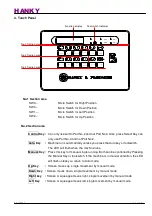 Preview for 12 page of HANKY & PARTNERS TP-600MFVS Operation Manual