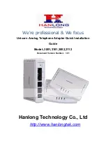 Hanlong Unicorn 3001 Quick Installation Manual предпросмотр