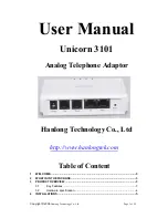 Hanlong Unicorn 3101 User Manual предпросмотр