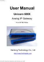 Предварительный просмотр 1 страницы Hanlong Unicorn 600 Series User Manual