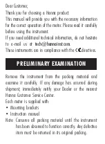 Preview for 2 page of Hanna Instruments BL 983317-0 User Manual