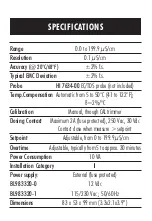 Preview for 9 page of Hanna Instruments BL 983320-0 User Manual