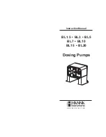 Preview for 1 page of Hanna Instruments BL Series Pumps Instruction Manual