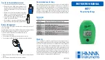 Preview for 1 page of Hanna Instruments Checker HI717 Instruction Manual