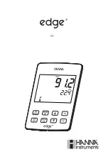 Preview for 1 page of Hanna Instruments edge DO Manual