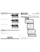 Предварительный просмотр 1 страницы Hanna Instruments ELECTRODE Instruction Manual