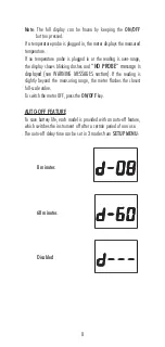 Preview for 8 page of Hanna Instruments Foodcare HI 93501 Instruction Manual