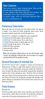 Preview for 2 page of Hanna Instruments Foodcare HI981031 User Manual