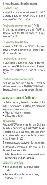 Preview for 6 page of Hanna Instruments GroLine HI98331 User Manual