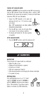 Preview for 8 page of Hanna Instruments HI 2209 Instruction Manual